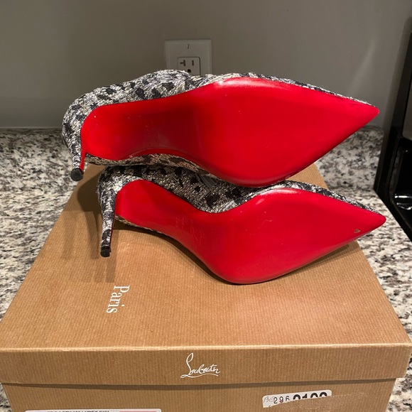 Christian Louboutin So Booty 100 Lurex Gigi 39.5 - Picture 4 of 4